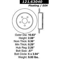 Centric C-Tek Standard Brake Rotor - Rear