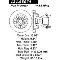 Centric C-Tek Standard Brake Rotor - Front