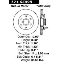 Centric C-Tek Standard Brake Rotor - Front