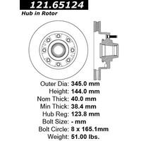 Centric C-Tek Standard Brake Rotor - Front