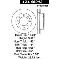 Centric C-Tek Standard Brake Rotor - Front