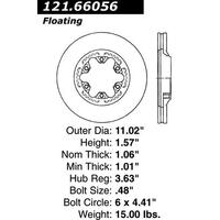 Centric C-Tek Standard Brake Rotor - Front