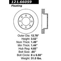 Centric C-Tek Standard Brake Rotor - Front