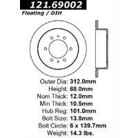 Centric C-Tek Standard Brake Rotor - Rear