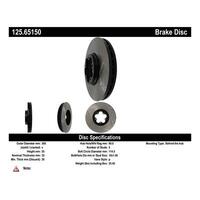 Centric Premium High Carbon Alloy Brake Rotor - Front