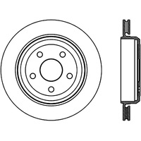 StopTech Slotted Sport Brake Rotor 11-17 Jeep Grand Cherokee (Excludes SRT8)