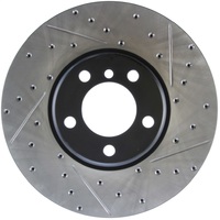 StopTech BMW 12-15 335i / 2014 428i / 2015 235i/228i Front Left Slotted & Drilled Sport Brake Rotor