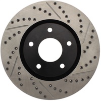 StopTech 1/02-05 Infiniti G35 (alloy disc) / 6/02-05 Nissan 350Z Slotted & Drilled Right Front Rotor