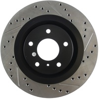 StopTech 06-07 350Z / 05-07 G35 exp Sport/ 06-07 G35X SportStop Slotted & Drilled Front Left Rotor