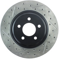 StopTech 94-04 Ford Mustang SVT Cobra Slotted & Drilled Sport Front Right Brake Rotor