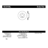 StopTech Drilled Sport Brake Rotor