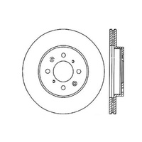 StopTech 90-01 Integra (EXC Type R) / 90-05 Honda Civic Cross Drilled Left Front Rotor