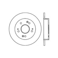 StopTech 06-07 Acura CSX (Canada) / 06-09 Honda Civic / 97-01 Prelude Drilled Right Rear Rotor