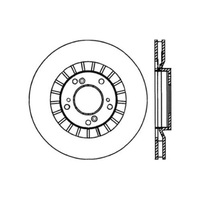 StopTech 00-09 Honda S2000 Front Drilled Left Rotor