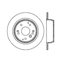 StopTech 04-08 Acura TL/TL-S Standard/Brembo Drilled Left Rear Rotor