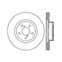 StopTech 05-10 Subaru Legacy / 10 Outback Drilled Left Front Rotor