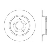 StopTech 13 Ford Focus ST Drilled Right Rear Rotor