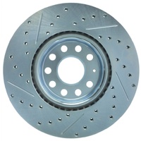 StopTech Select Sport 06-17 Volkswagen Jetta Slotted & Drilled Front Left Rotor