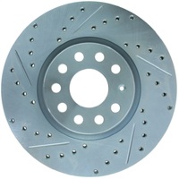 StopTech Select Sport 06-17 Volkswagen Jetta Slotted & Drilled Front Right Rotor