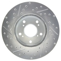 StopTech Select Sport 06-08 Honda Civic GX / 98-02 Accord V6 Slotted and Drilled Left Front Rotor