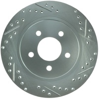 StopTech Select Sport 05-10 Ford Mustang GT Slotted and Drilled Rear Left Rotor