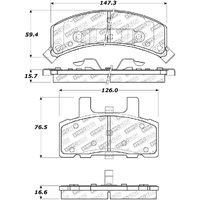 StopTech Street Select Brake Pads - Rear