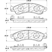 StopTech Street Select Brake Pads - Rear