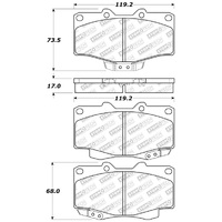 StopTech Street Select Brake Pads - Rear