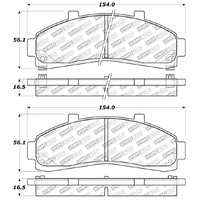 StopTech Street Select Brake Pads - Rear