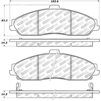 StopTech Street Select Brake Pads - Rear