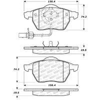 StopTech Street Select Brake Pads - Rear