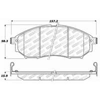 StopTech Street Select Brake Pads - Rear