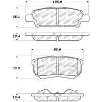 StopTech Street Select Brake Pads - Front