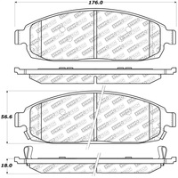 StopTech Street Select Brake Pads - Front