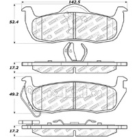 StopTech 05-10 Jeep Grand Cherokee Street Select Rear Brake Pads