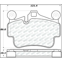 StopTech Street Select 17-18 Porsche 718 Boxster/Cayman (w/Ceramic Brakes) Front Brake Pads