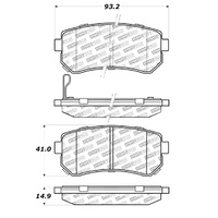 StopTech 10-13 Kia Forte Koup Street Select Rear Brake Pads