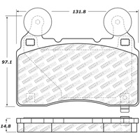 StopTech 14-17 Chevrolet Camaro SS/09 Pontiac G8 Street Select Front Brake Pads