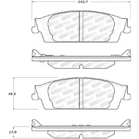 StopTech 15-17 Cadillac Escalade ESV Street Performance Rear Brake Pads