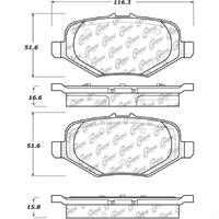 Centric Performance Brake Pads