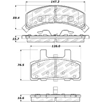 StopTech Street Touring 88-91 GMC/Chevy C1200/C2500/K1500/K2500 Front Brake Pads