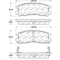 StopTech Street Touring 4/89-99 Mitsubishi Eclipse GST Rear Brake Pads