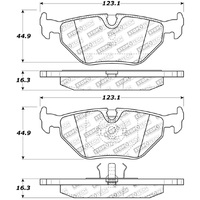 StopTech Street Touring 87-99 BMW M3 / 89-93 M5 Rear Street Street Touring Brake Pads