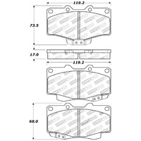 StopTech Street Touring 95-09 Toyota 4Runner/Tacoma/Hilux Front Brake Pads