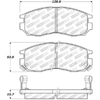 StopTech Street Touring 4/89-99 Mitsubishi Eclipse GST Front Brake Pads