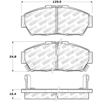 StopTech Street Touring 93-95 Honda Civic Coupe Front Brake Pads