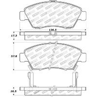 StopTech Street Touring 02-06 Acura RSX Type S / 93-95 Civic Coupe / 04-05 Civic Si