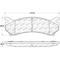 StopTech Street Rear Brake Pads 99-13 Chevrolet Silverado 2500