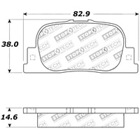 StopTech Street Touring 05-08 Scion tC Rear Brake Pads