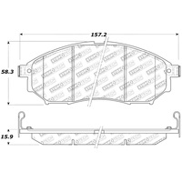 StopTech Street Touring 06-08 350Z w/ Std Brakes Front Brake Pads